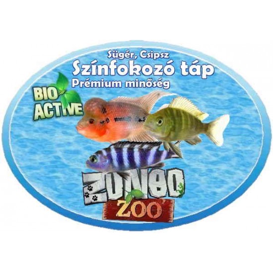 ZunboZoo Díszhal táp Sügér Színfokozó csipsz eleség