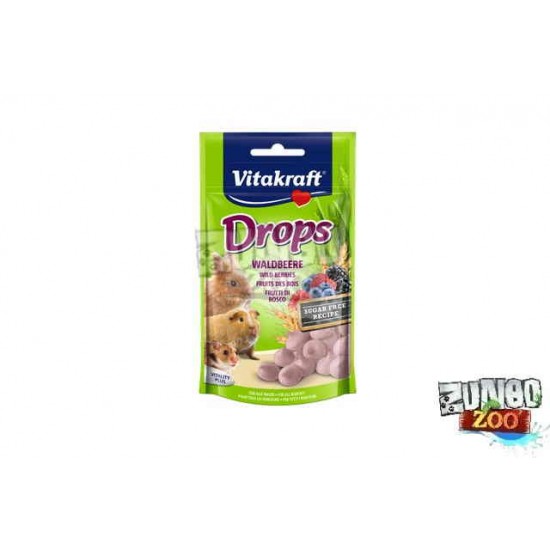 Vitakraft Kisemlős Jutalomfalat Drops áfonyás, erdei gyümölcsös 75 g